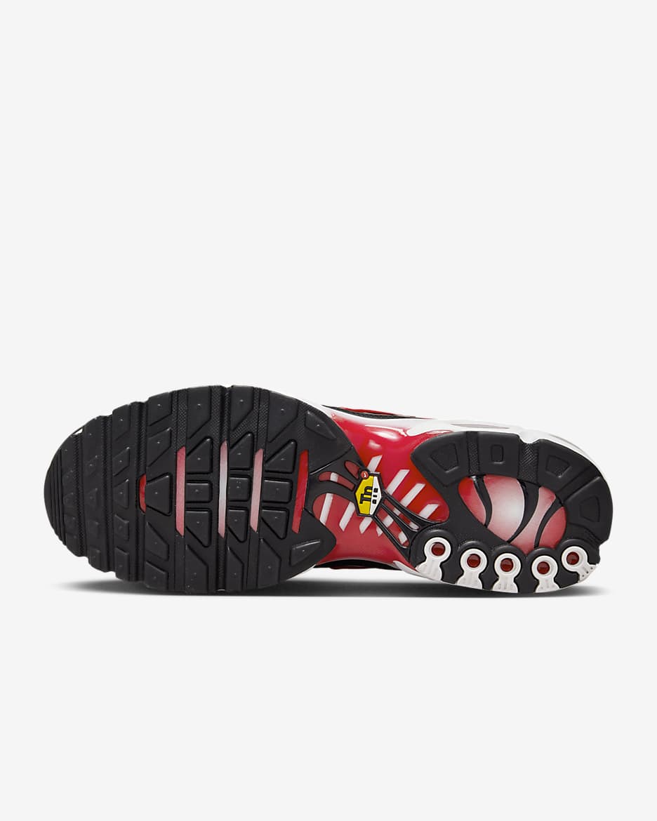 Nike Air Max Plus Herrenschuh - Weiß/Schwarz/Metallic Silver/University Red