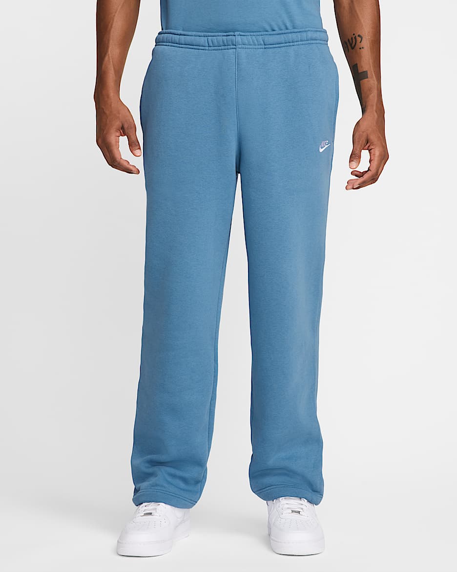 Calças de lã cardada Nike Sportswear Club para homem - Aegean Storm