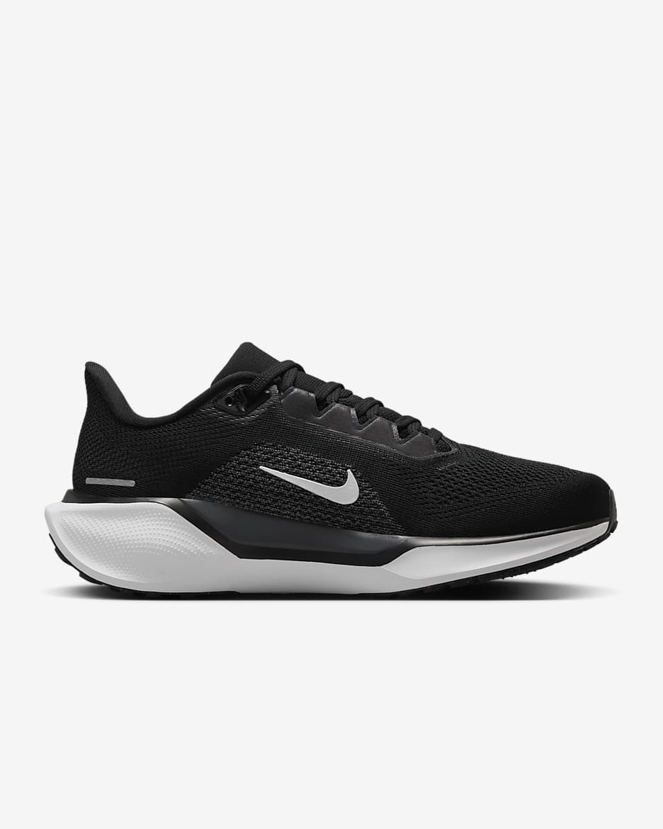 Nike Pegasus 41 女款路跑鞋 (特寬) - 黑色/Anthracite/白色