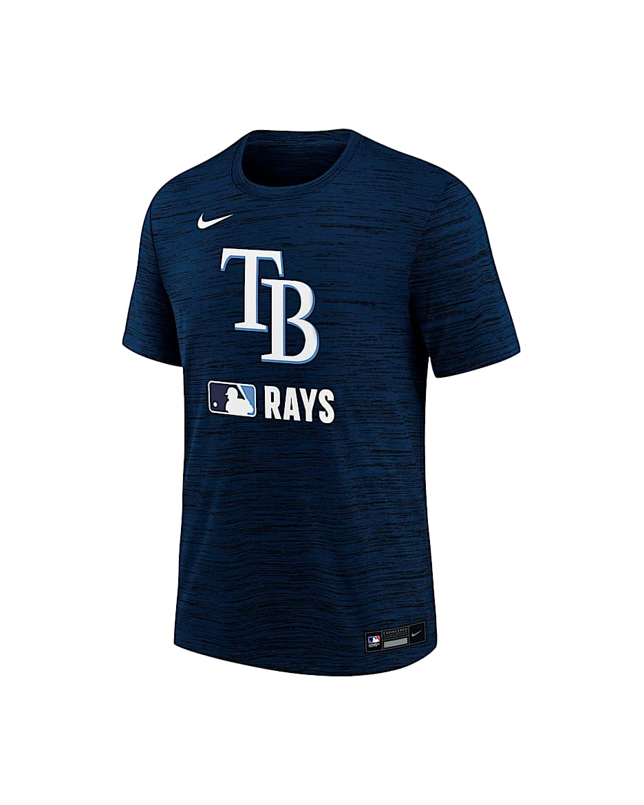 Tampa Bay Rays Authentic Collection Velocity Big Kids’ Nike Dri-FIT MLB T-Shirt - Navy