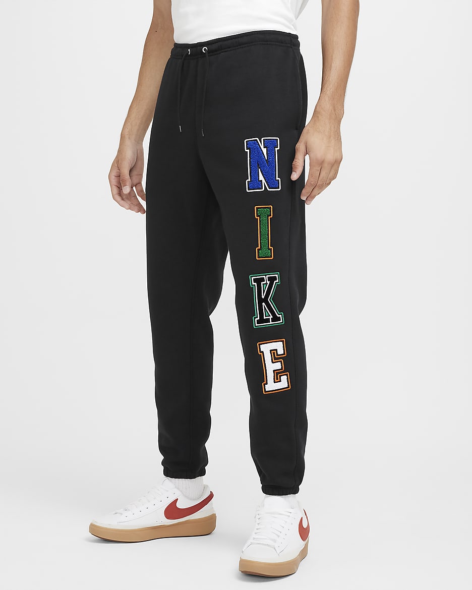 Pants de tejido Fleece con puño para hombre Nike Sportswear Club - Negro