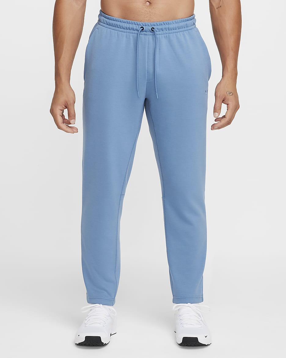 Nike Primary Fleece Men's Dri-FIT UV Tapered Performance Pants - Aegean Storm/Aegean Storm