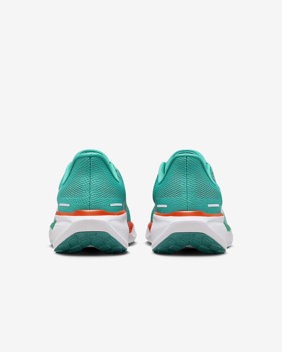 Tenis de correr en pavimento para hombre Nike Pegasus 41 NFL Miami Dolphins - Verde turbo/Blanco/Naranja brillante/Blanco