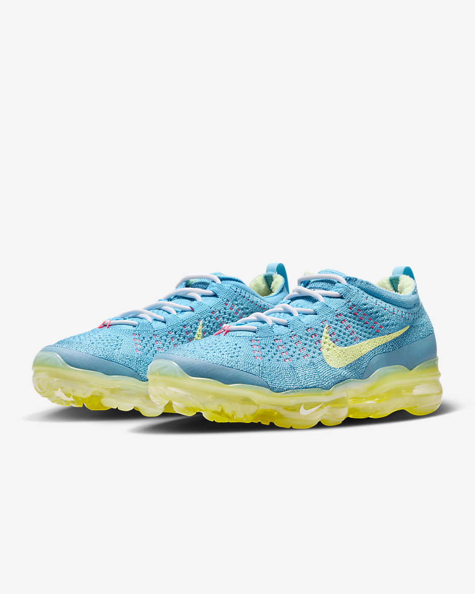 Nike Air VaporMax 2023 Flyknit Men's Shoes - Baltic Blue/Green Abyss/Hot Punch/Citron Tint