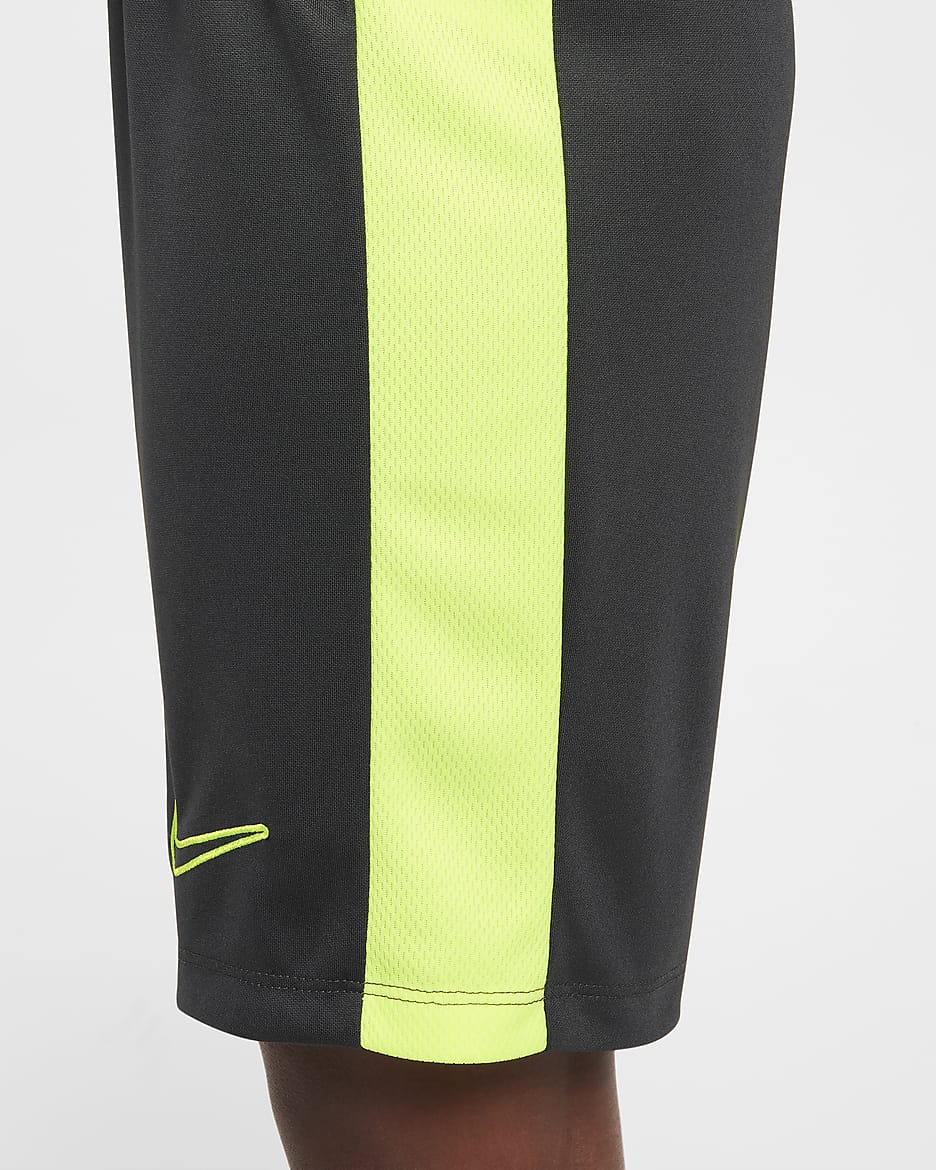 Nike Dri-FIT Academy23 Fußballshorts für Kinder - Anthracite/Volt/Volt