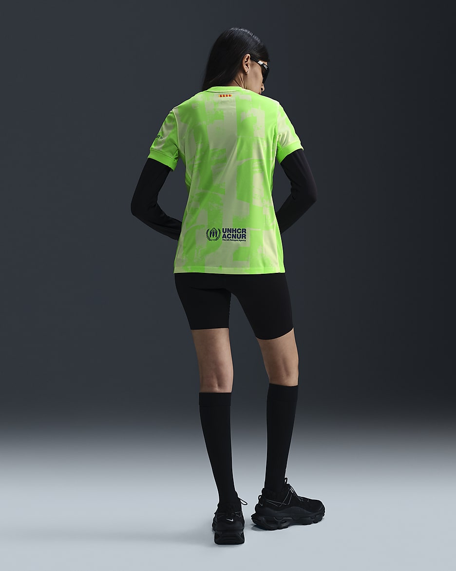 Damska koszulka piłkarska Nike Dri-FIT FC Barcelona Stadium 2024/25 (wersja trzecia) – replika - Barely Volt/Barely Volt/Lime Blast/Old Royal