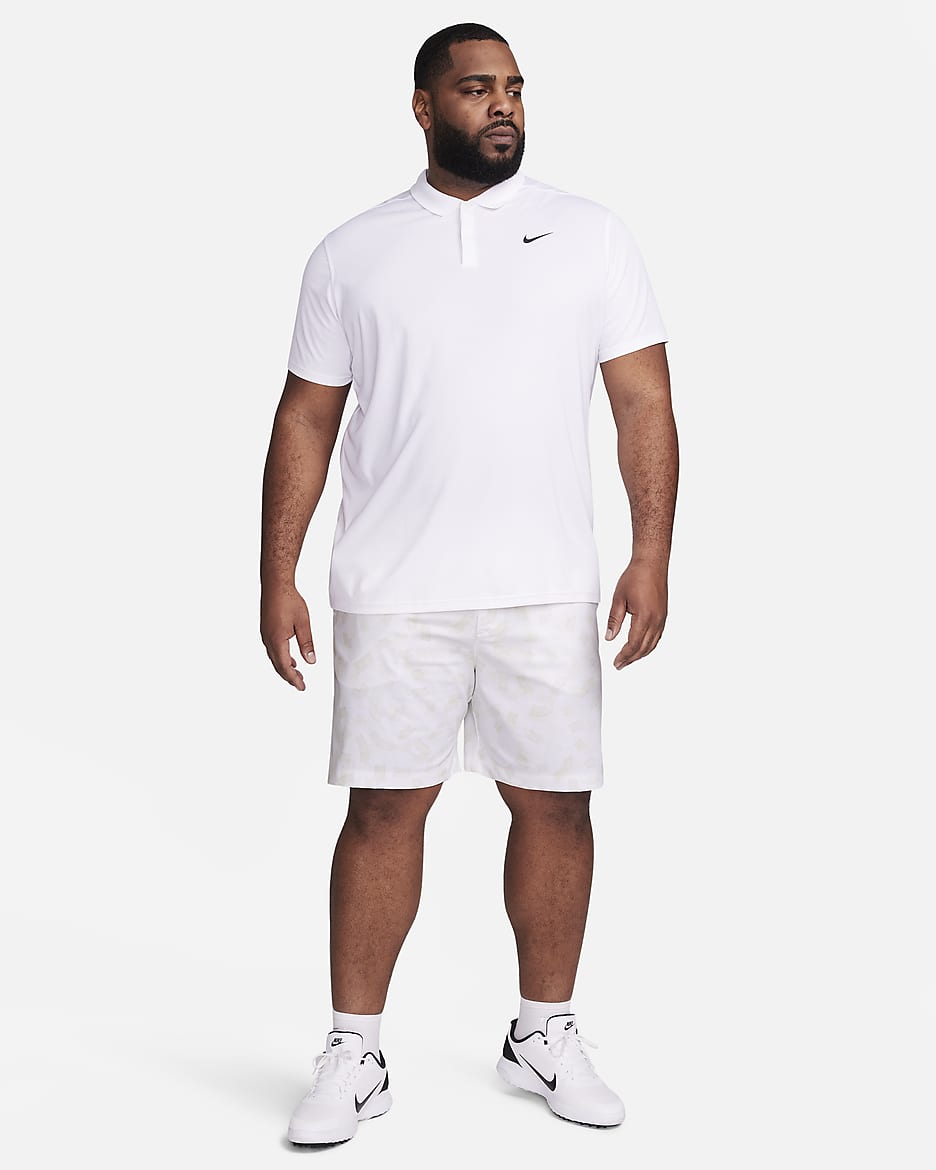 Nike Tour Chino 20 cm-es férfi golfrövidnadrág - Fehér/Fekete