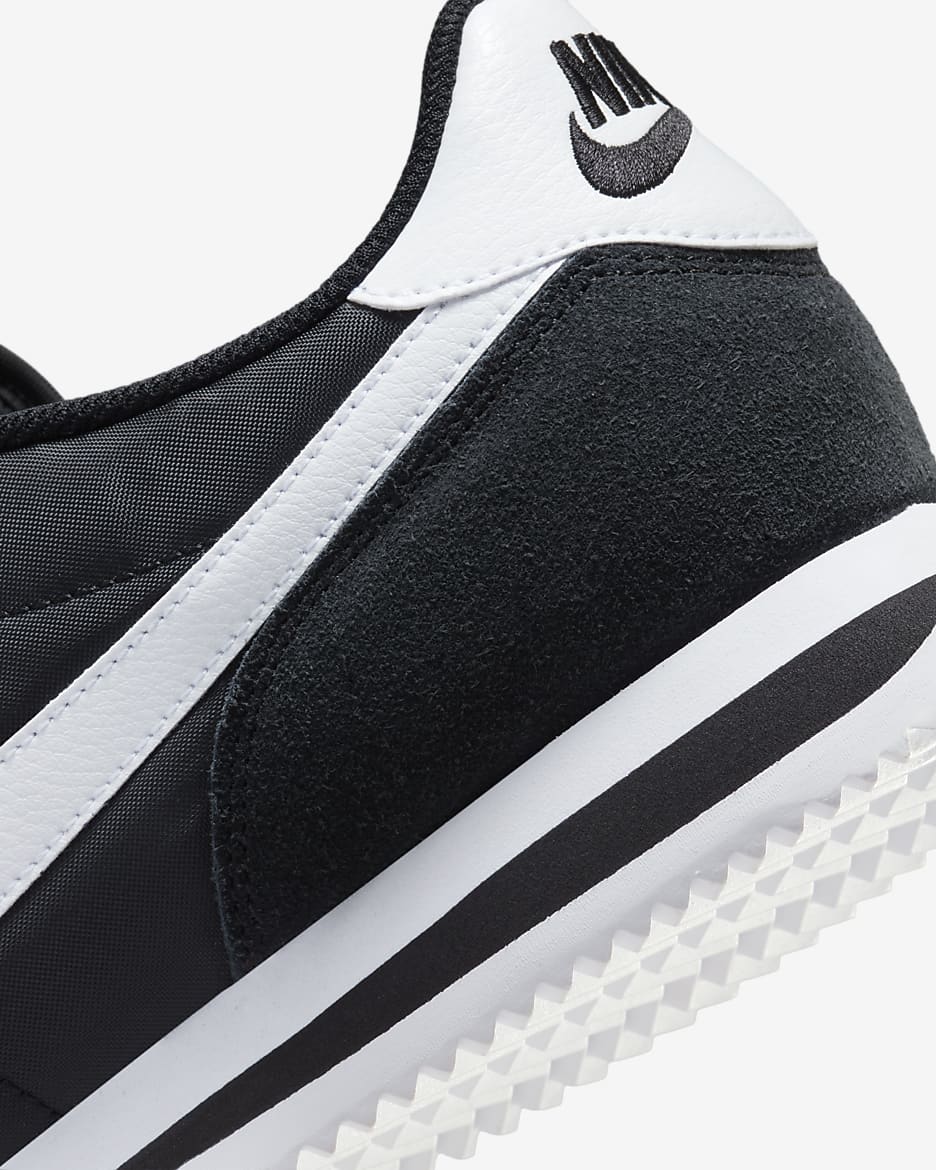 Tenis para hombre Nike Cortez Textile - Negro/Blanco