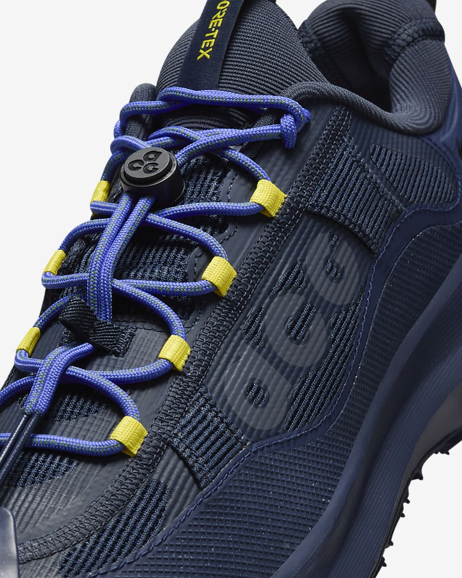 Nike ACG Mountain Fly 2 Low GORE-TEX férficipő - Dark Obsidian/Midnight Navy/Persian Violet/Light Carbon