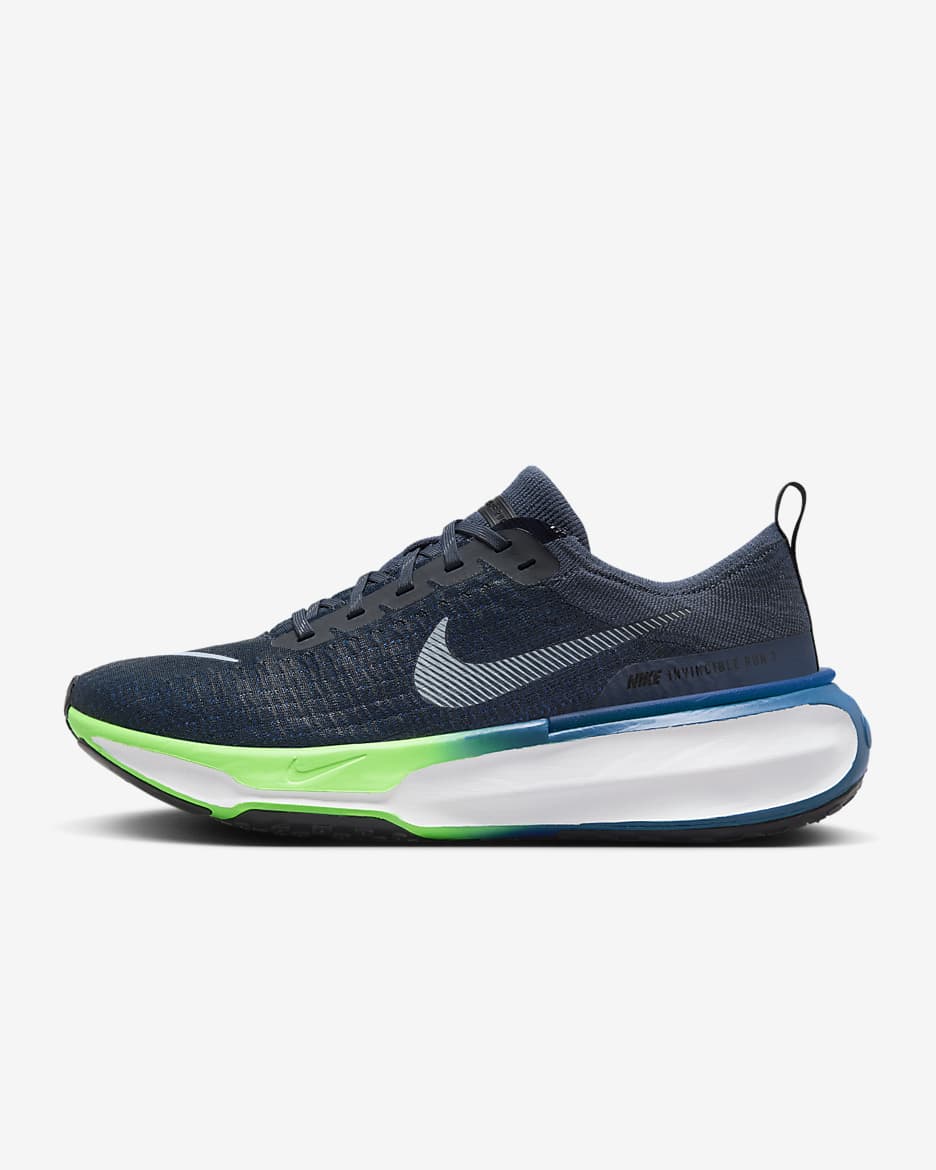 Nike Invincible 3 Men's Road Running Shoes - Thunder Blue/Black/White/Light Armory Blue