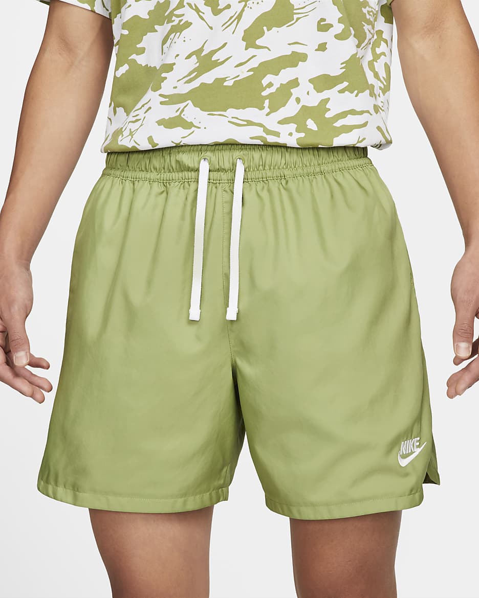 Nike Sportswear Sport Essentials Men's Woven Lined Flow Shorts - Alligator/White