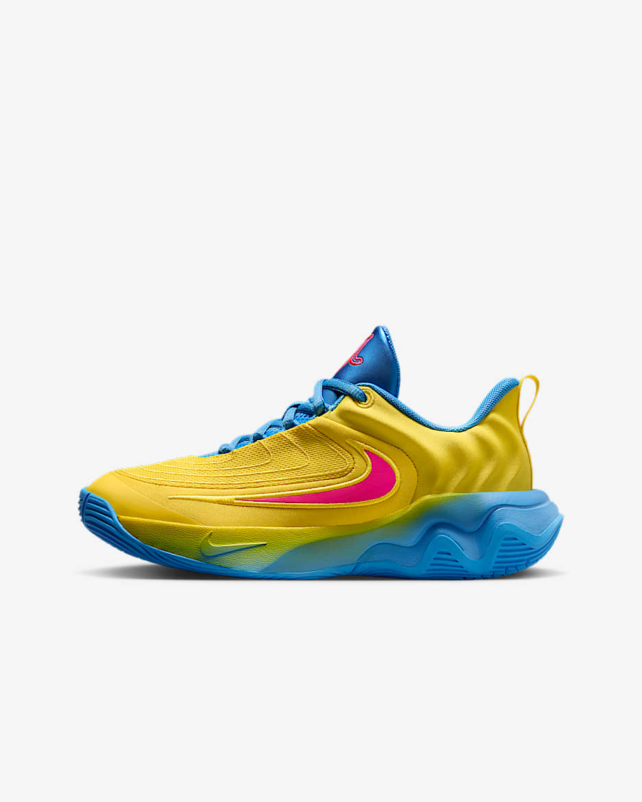 Giannis Immortality 4 'Candy Funhouse' Older Kids' Basketball Shoes - Lightning/University Blue/Hyper Pink