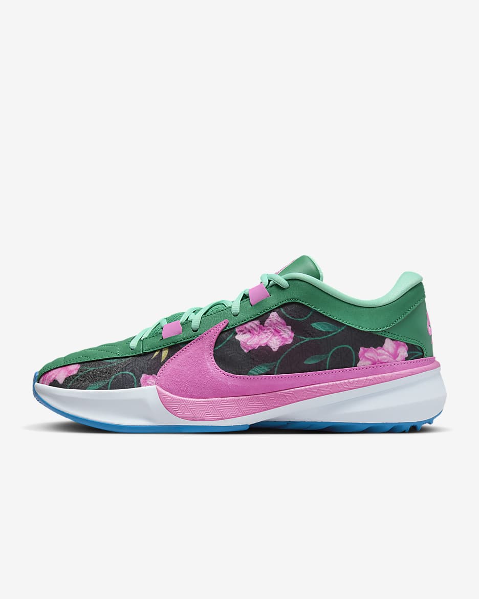 Giannis Freak 5 Zapatillas de baloncesto - Light Photo Blue/Playful Pink/Pink Foam/Negro