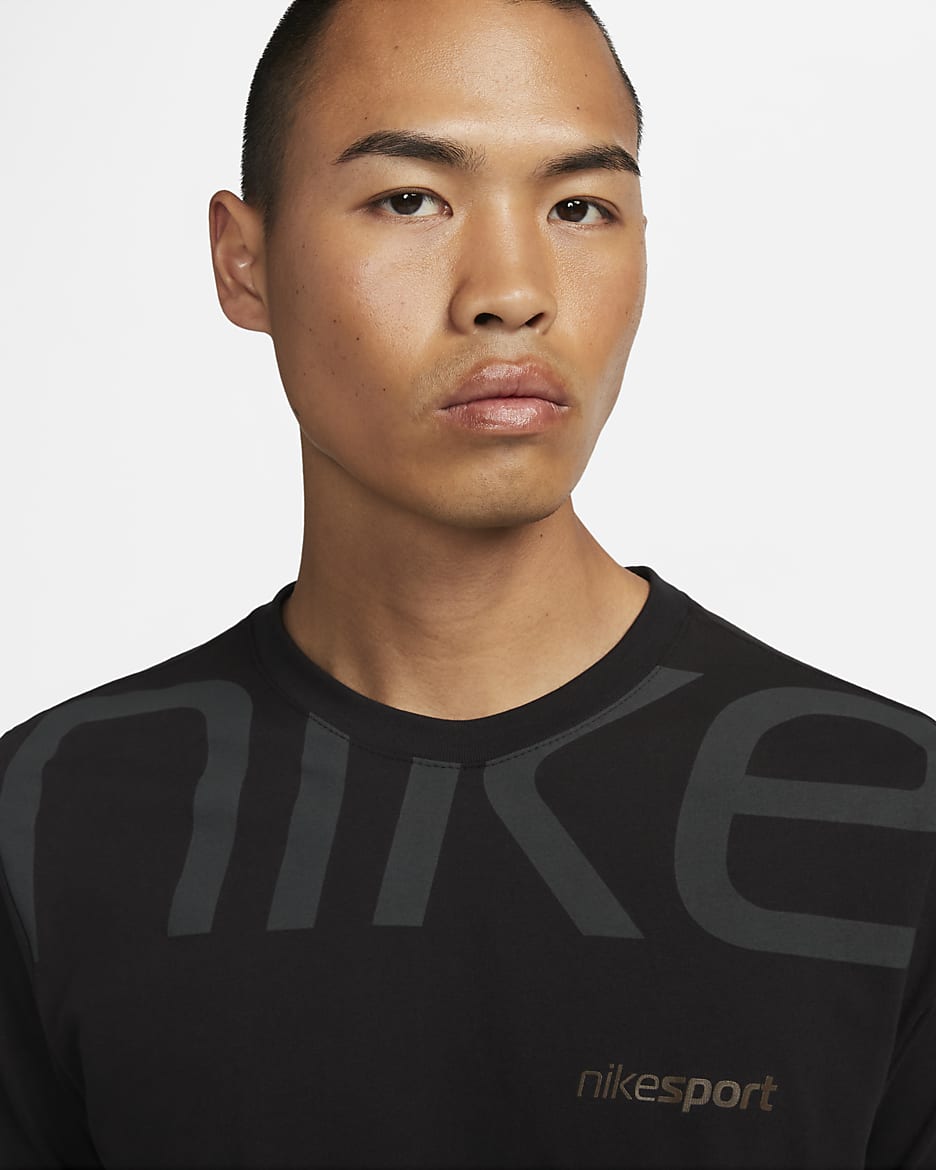 Nike Dri-FIT Men's Training T-Shirt - Black/Black/Cacao Wow