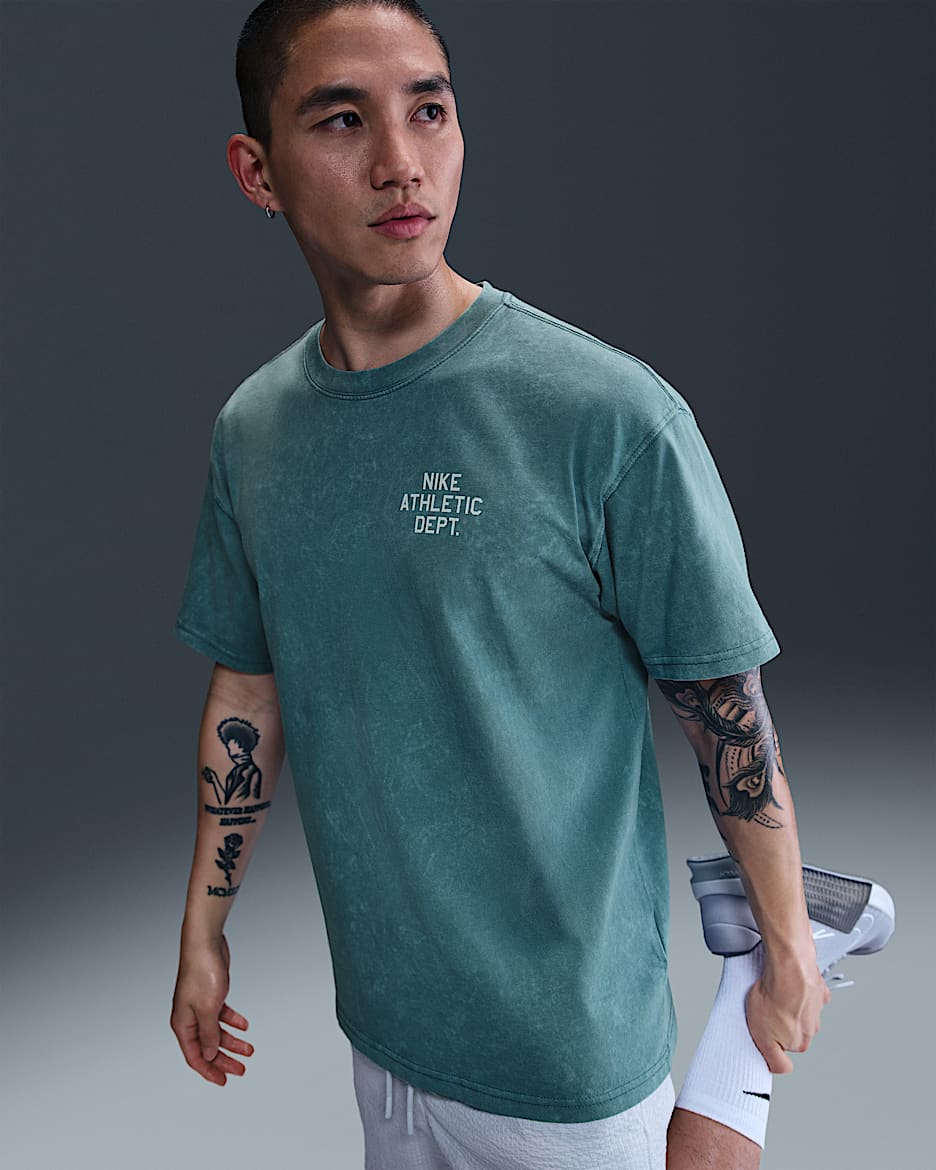 ナイキ メンズ マックス90 フィットネス Tシャツ - スモーキーブルー
