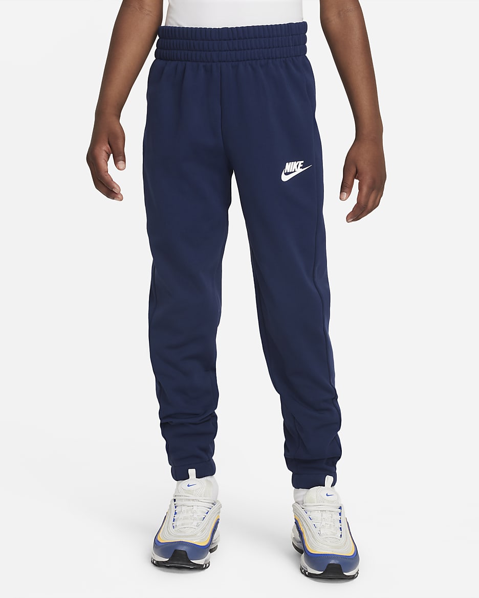 Nike Sportswear-tracksuit til større børn - Game Royal/Midnight Navy/hvid