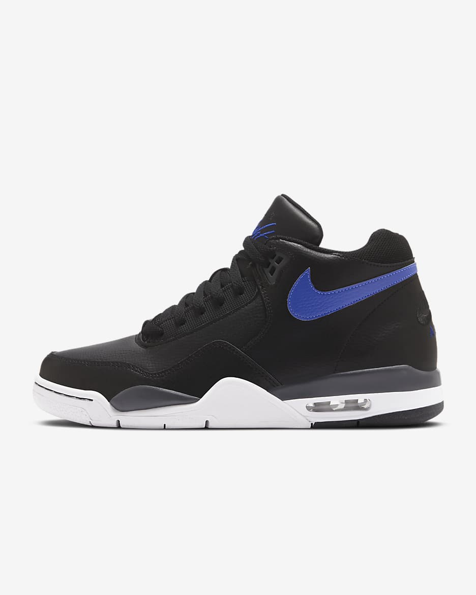 รองเท้าผู้ชาย Nike Flight Legacy - ดำ/Dark Smoke Grey/ขาว/Hyper Blue