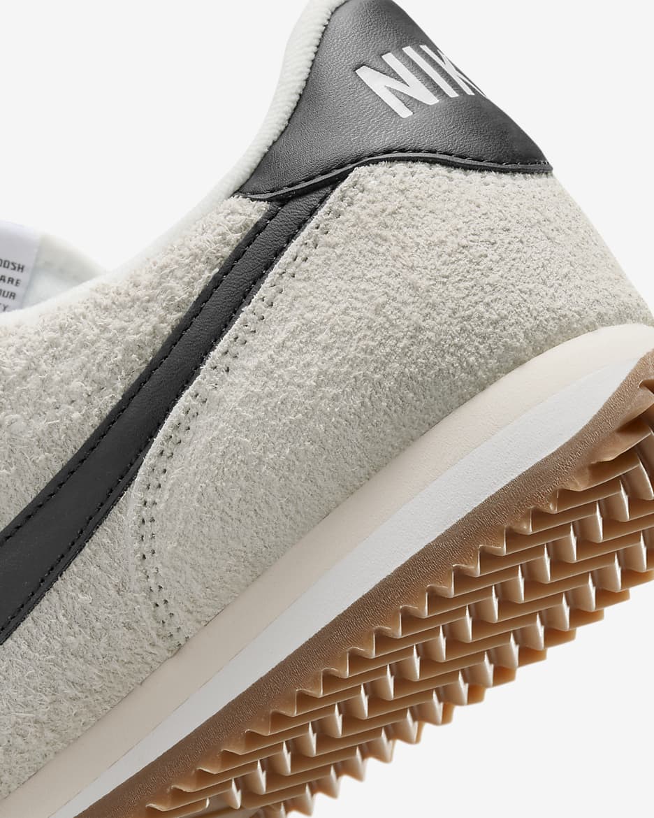 Nike Cortez Vintage Suede Zapatillas - Mujer - Summit White/Muslin/Gum Medium Brown/Negro