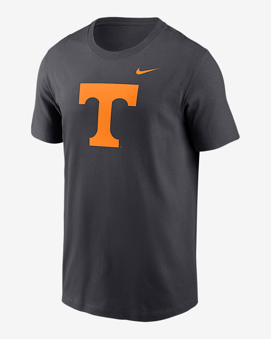 Playera universitaria Nike para hombre Tennessee Volunteers Primetime Logo - Antracita
