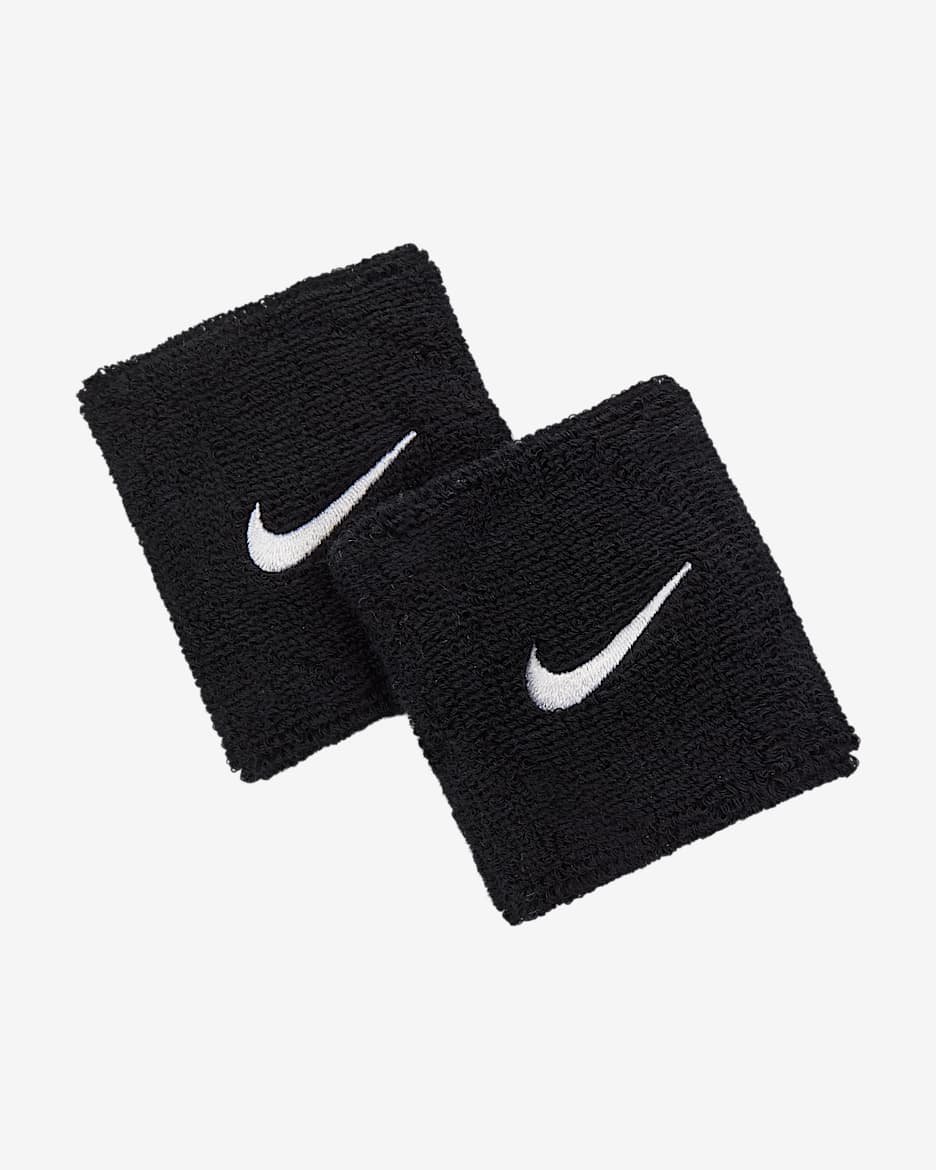 Nike Swoosh Classic Wristbands (2-Pack) - Black