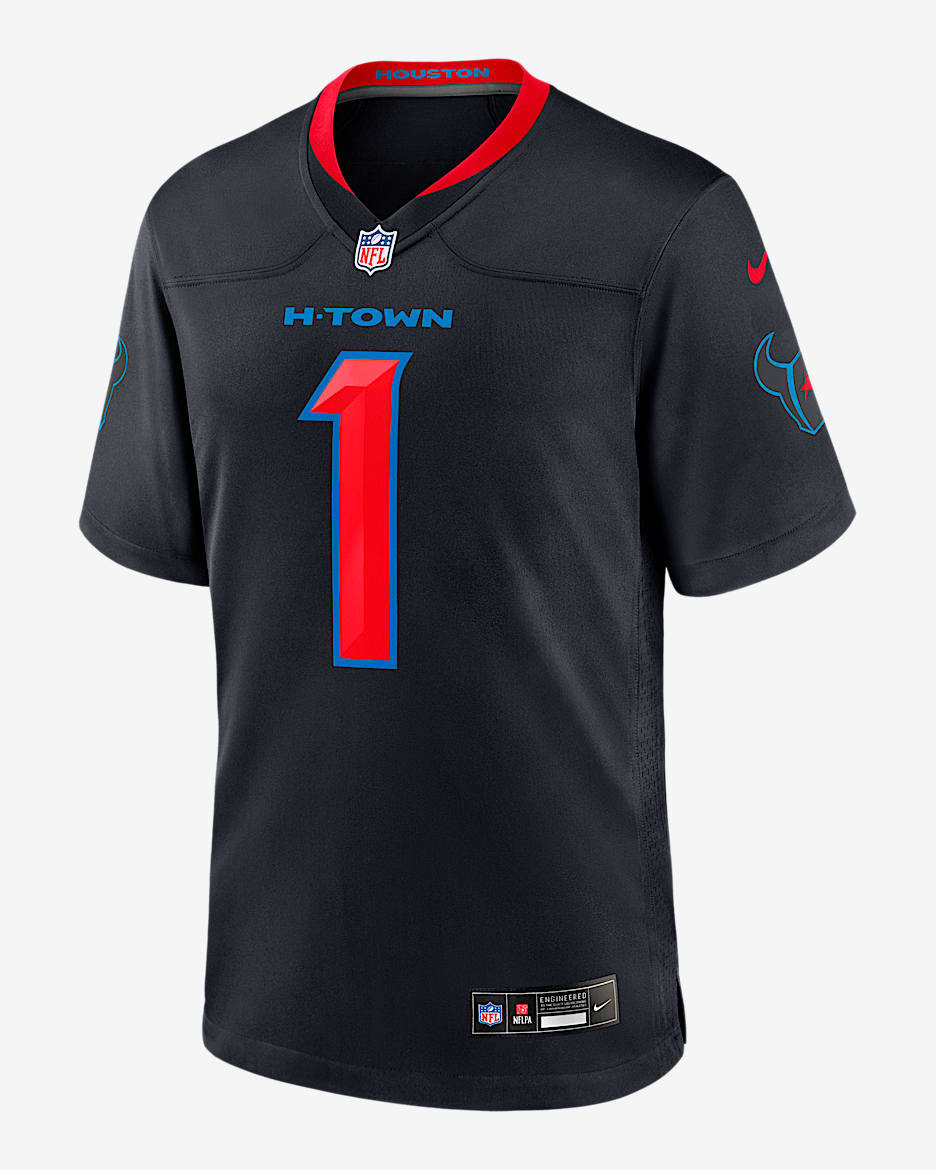 Stefon Diggs Houston Texans Men's Nike NFL Game Jersey - Navy