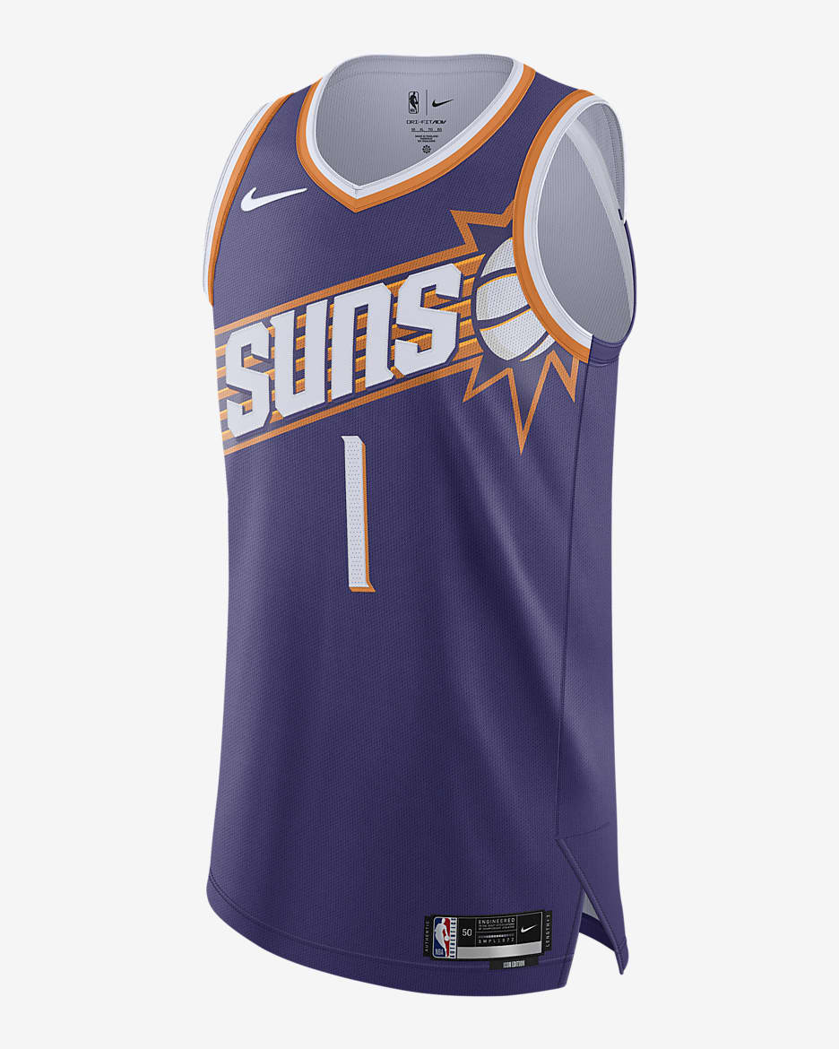 Jersey Nike Dri-FIT ADV de la NBA Authentic para hombre Devin Booker Phoenix Suns 2023/24 Icon Edition - Orquídea nuevo