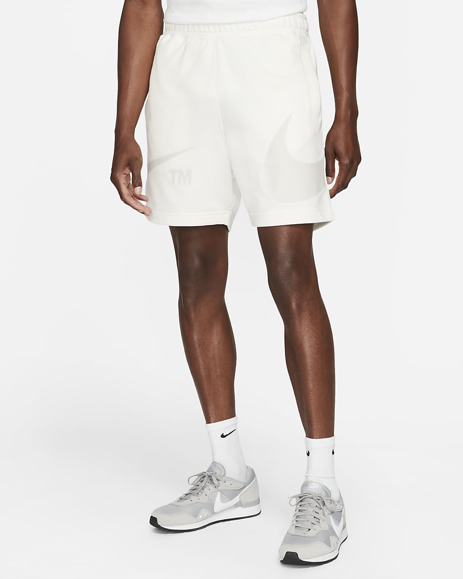 Shorts de French Terry para hombre Nike Sportswear Swoosh - Vela/Hueso claro