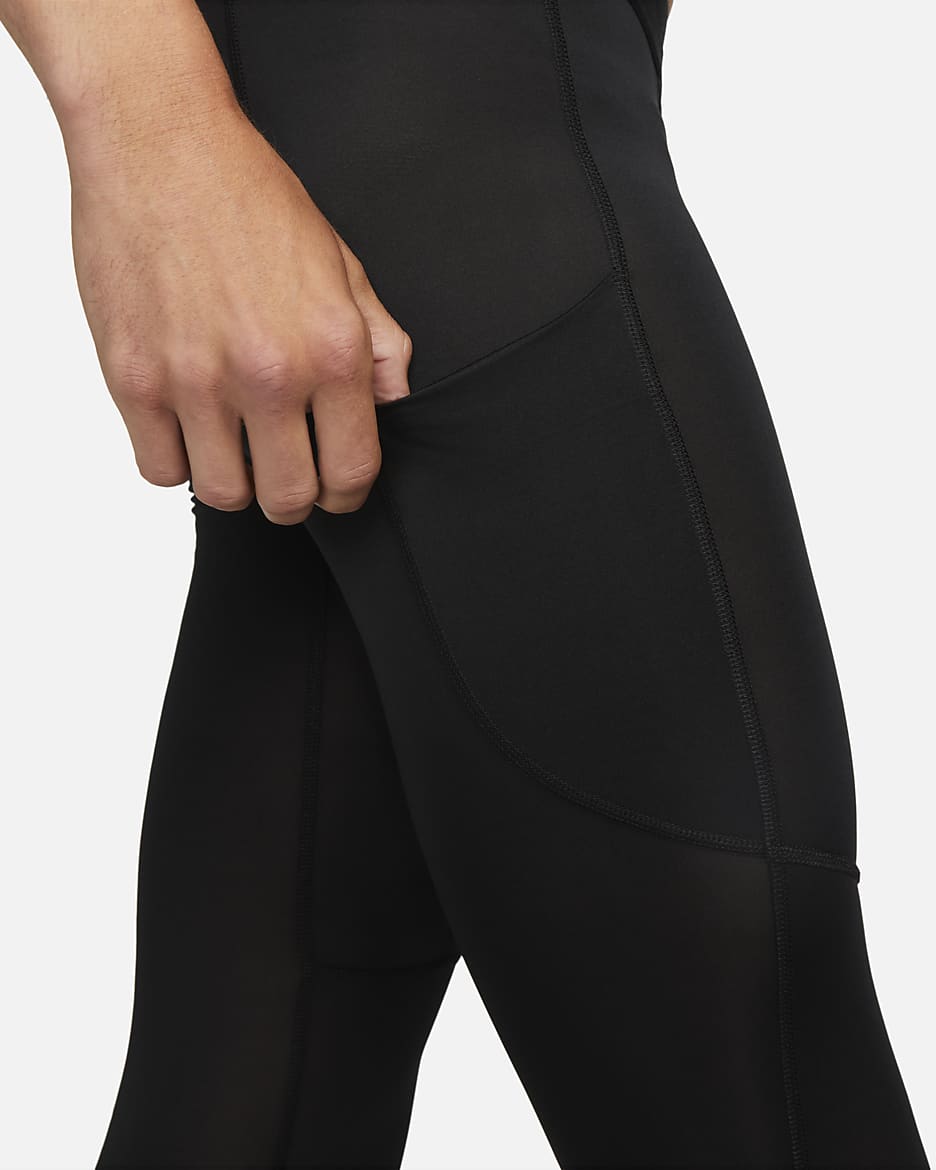 Nike Pro Men's Dri-FIT 3/4-Length Fitness Tights - Black/White