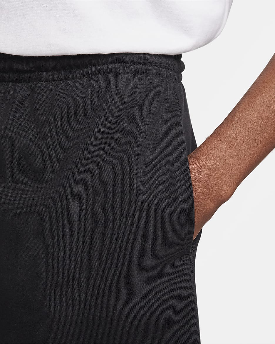 Shorts in maglia Nike Club – Uomo - Nero/Bianco