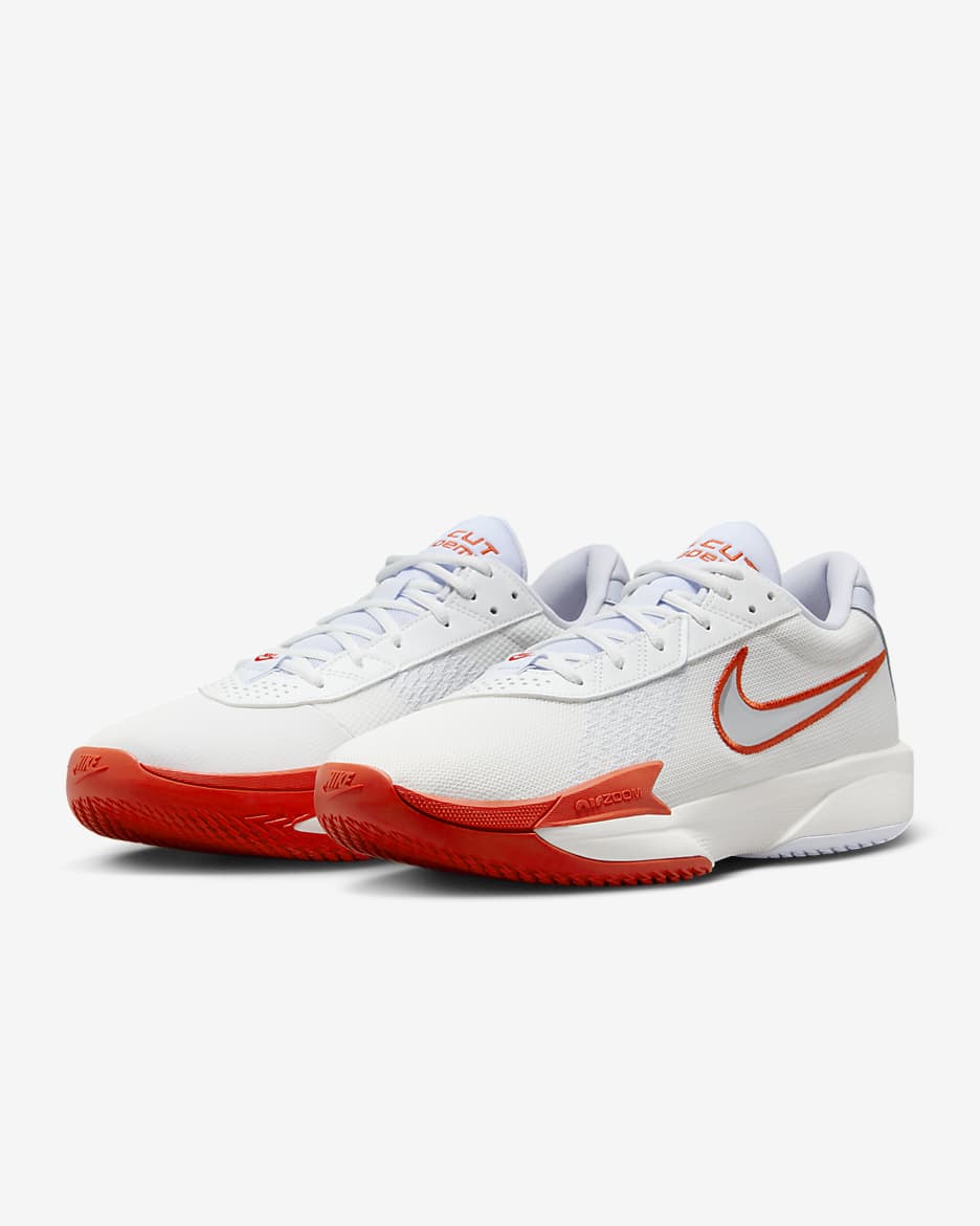 Nike G.T. Cut Academy EP Basketball Shoes - Summit White/Picante Red/Football Grey/Metallic Silver