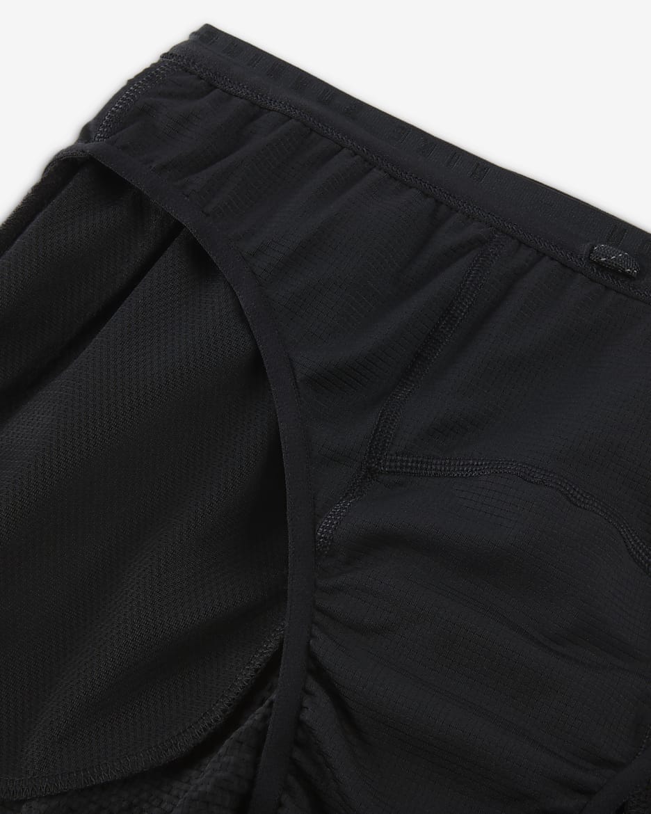 Nike Running Division Men's Dri-FIT ADV 4" Brief-Lined Running Shorts - Black