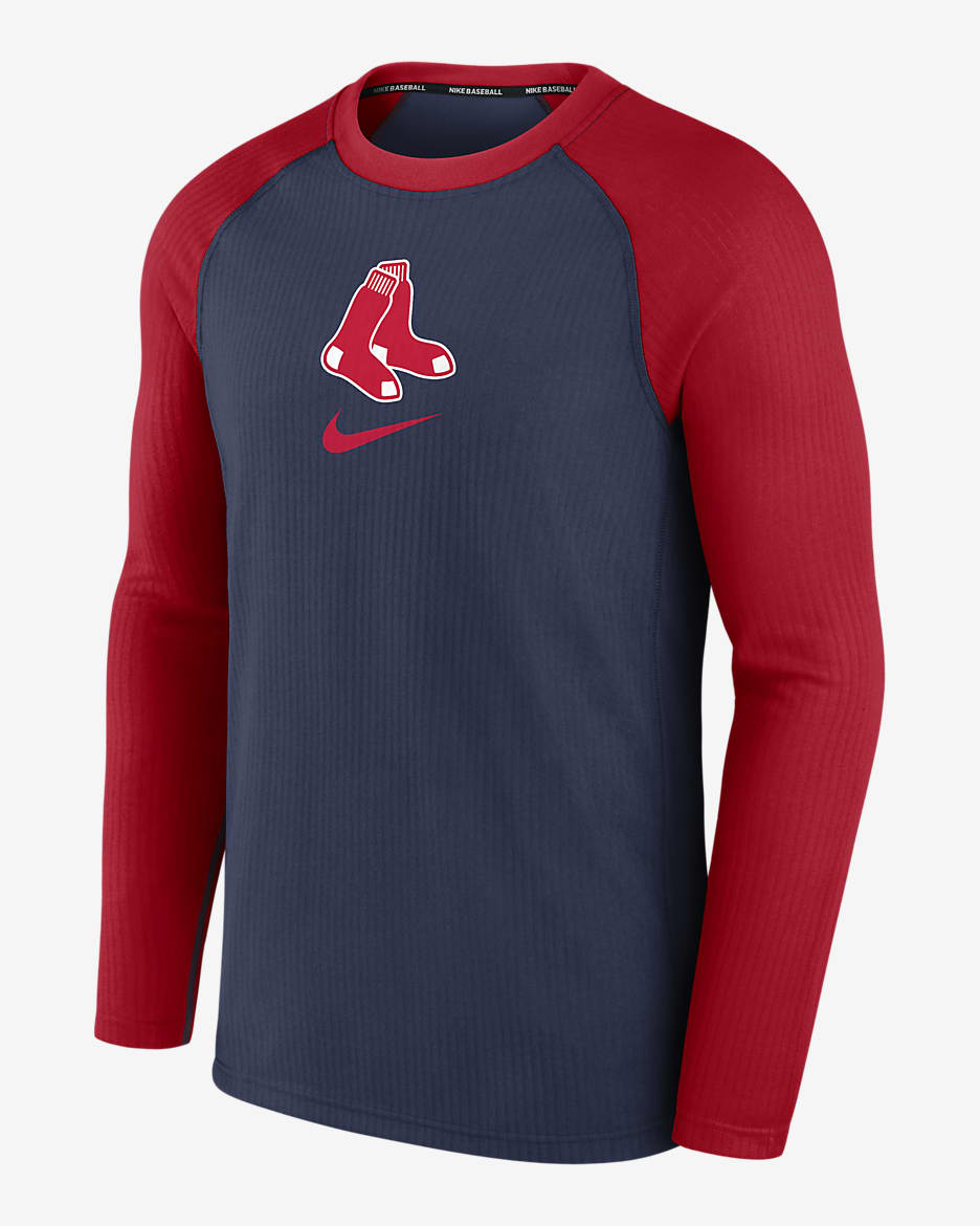 Nike Dri-FIT Game (MLB Boston Red Sox) Men's Long-Sleeve T-Shirt - Navy/Red