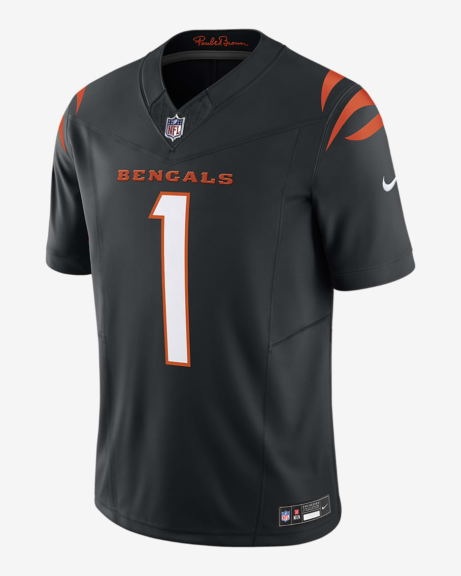 Jersey de fútbol americano Nike Dri-FIT de la NFL Limited para hombre Ja'Marr Chase Cincinnati Bengals - Negro
