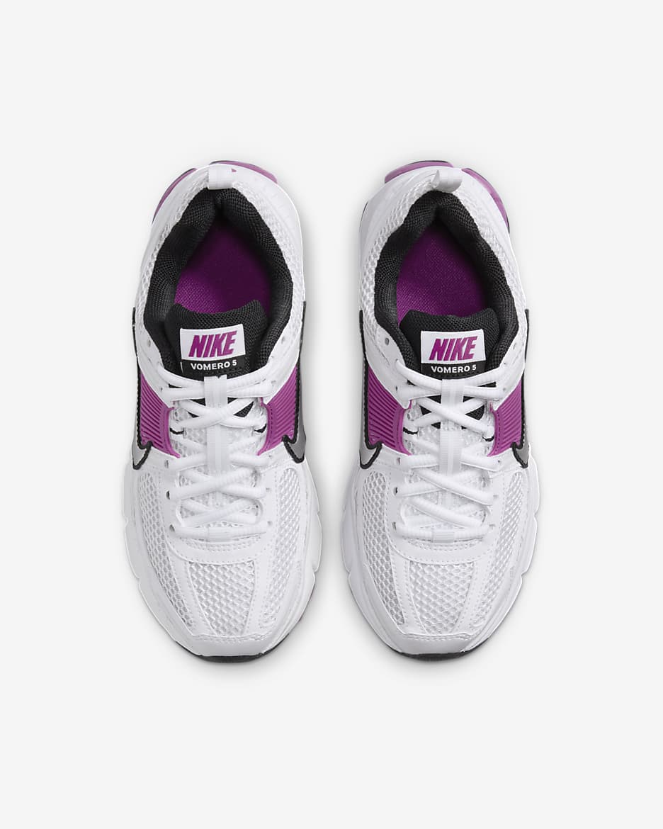 Nike Vomero 5 cipő nagyobb gyerekeknek - Fehér/Pure Platinum/Hot Fuchsia/Metallic Platinum