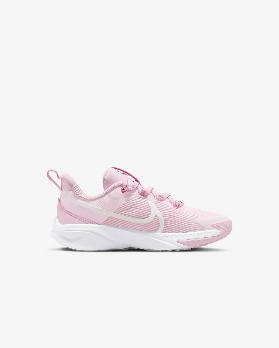 Nike Star Runner 4 小童鞋款 - Pink Foam/白色/Summit White