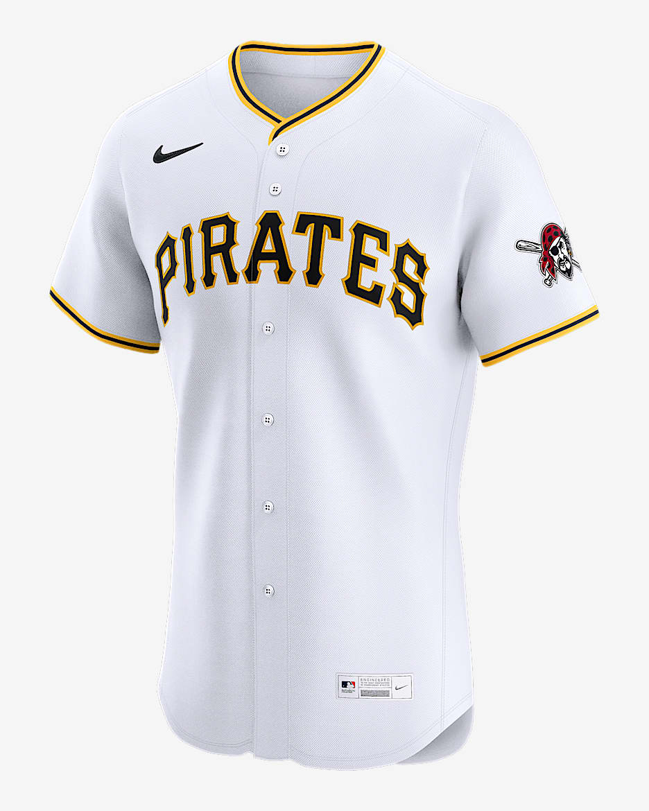 Pittsburgh Pirates Men's Nike Dri-FIT ADV MLB Elite Jersey - White