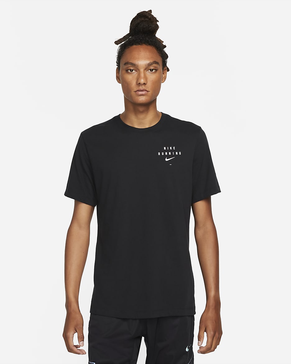 Nike Dri-FIT Run Division Men's Running T-Shirt - Black