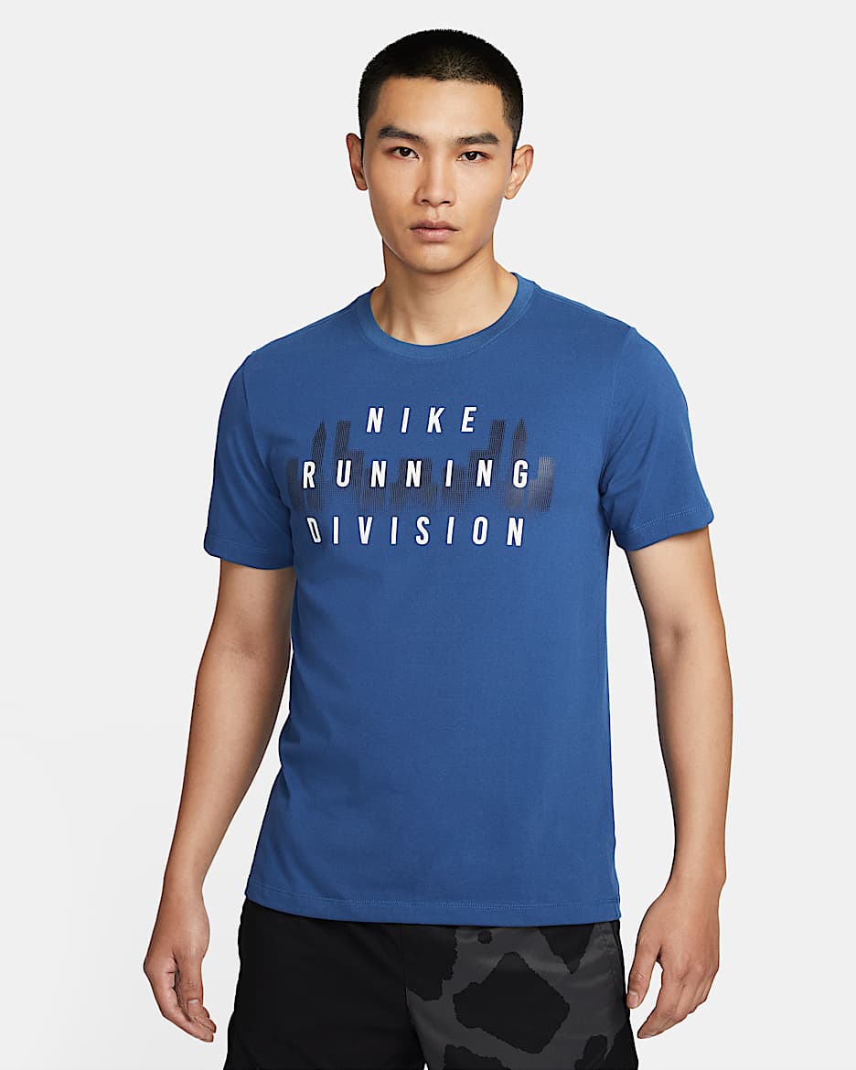 Nike Dri-FIT Running Division Men's Running T-Shirt - Court Blue