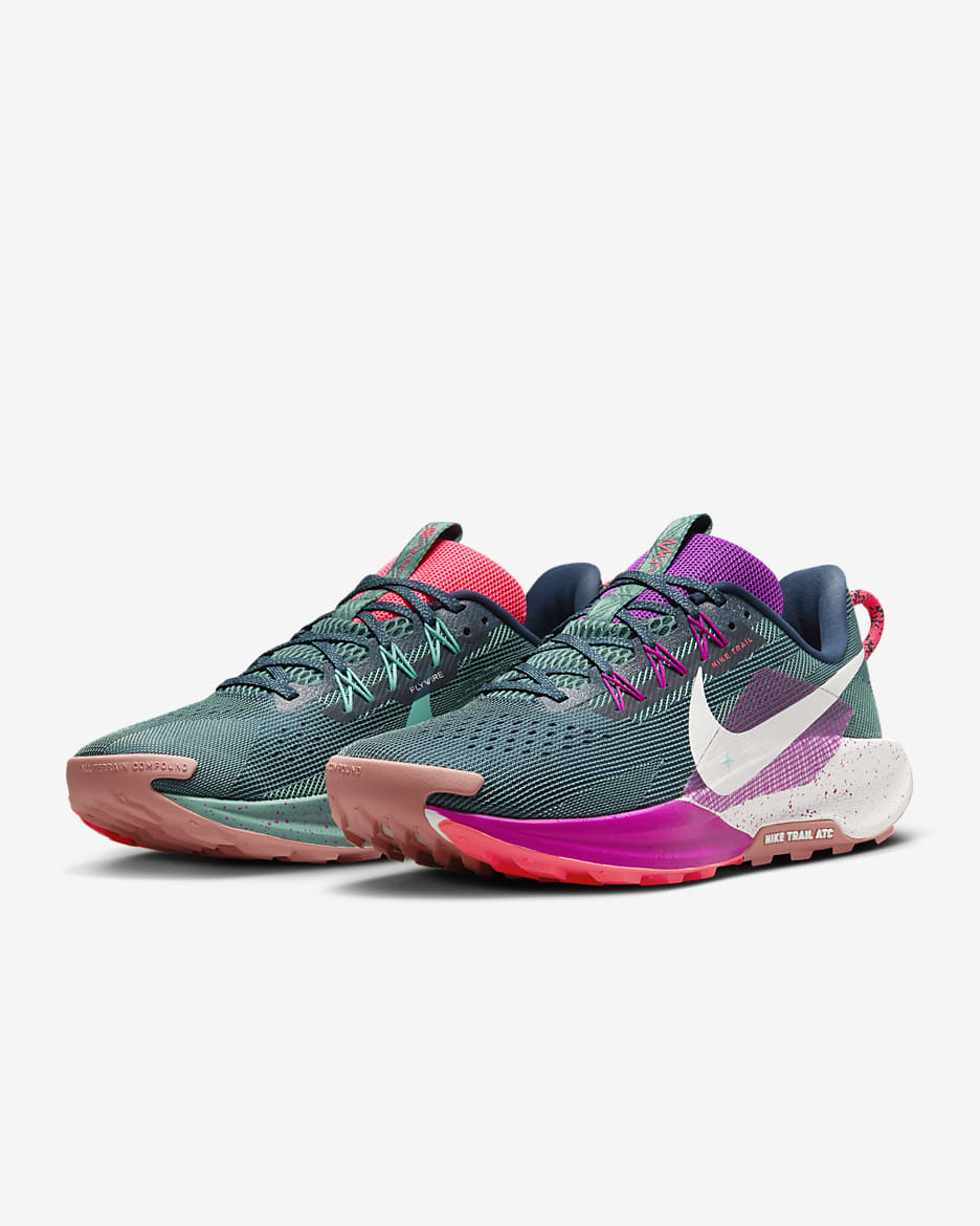 รองเท้าวิ่งเทรลผู้ชาย Nike Pegasus Trail 5 - Armory Navy/Vivid Grape/Green Frost/Phantom