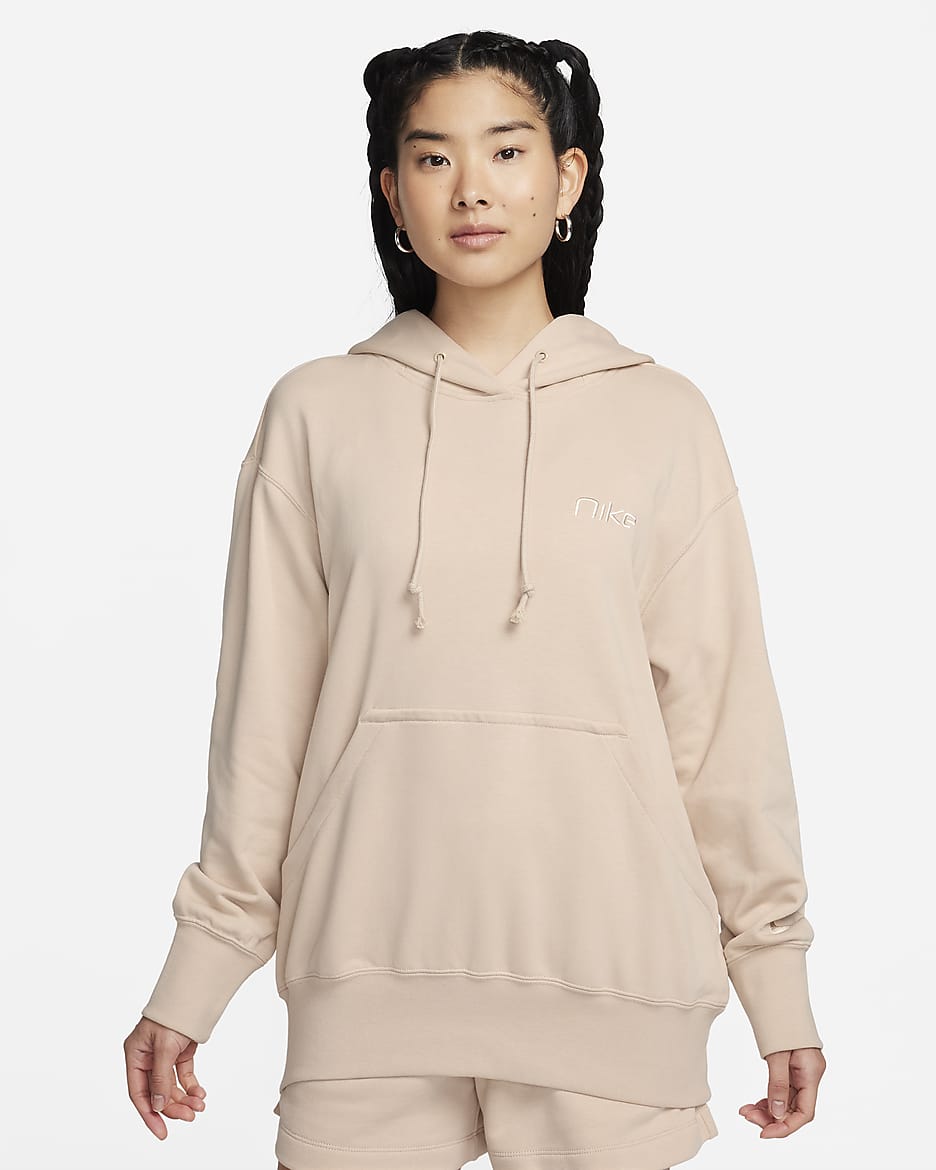 Nike Sportswear Women's Oversized Pullover Hoodie - Sanddrift