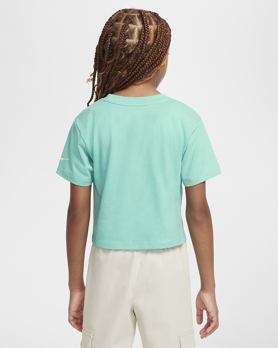 Playera Izzy con gráfico para preescolar Nike - Escarcha verde