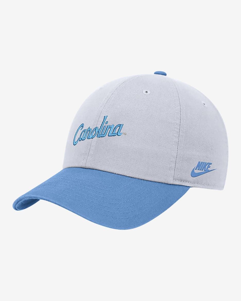 Gorra universitaria Campus Nike UNC - Blanco