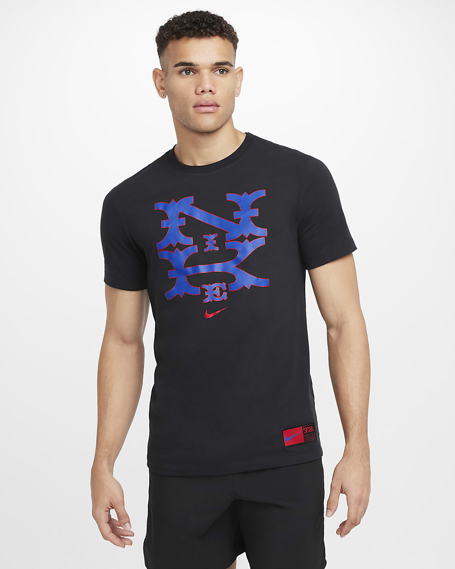 Playera de béisbol Nike Dri-FIT para hombre - Negro