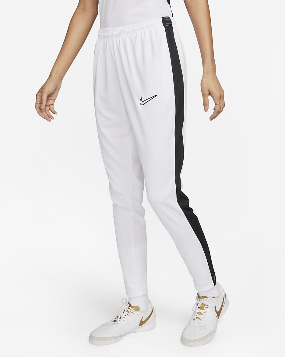 Pants de fútbol para mujer Nike Dri-FIT Academy - Blanco/Negro/Negro