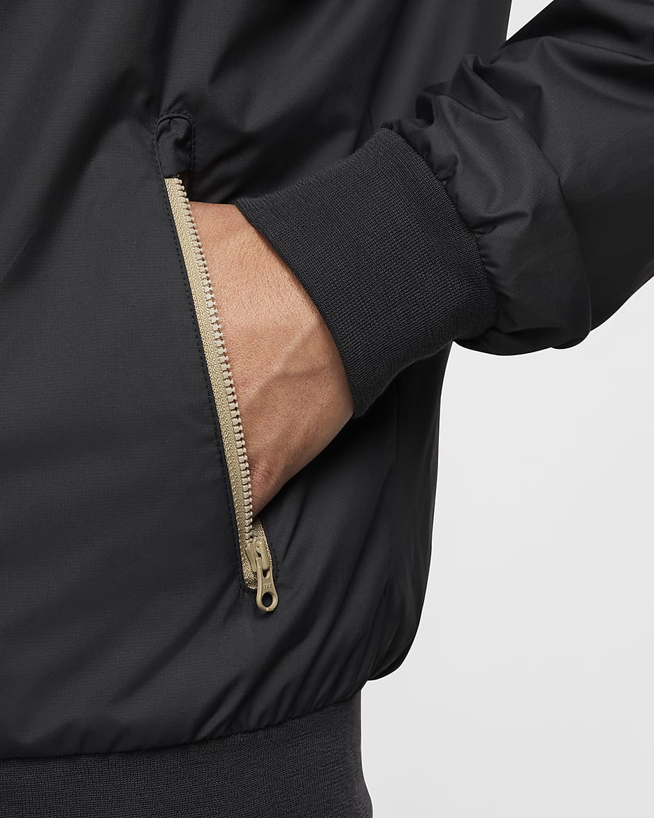 Giacca Windrunner Nike Sportswear – Uomo - Nero/Khaki/Nero