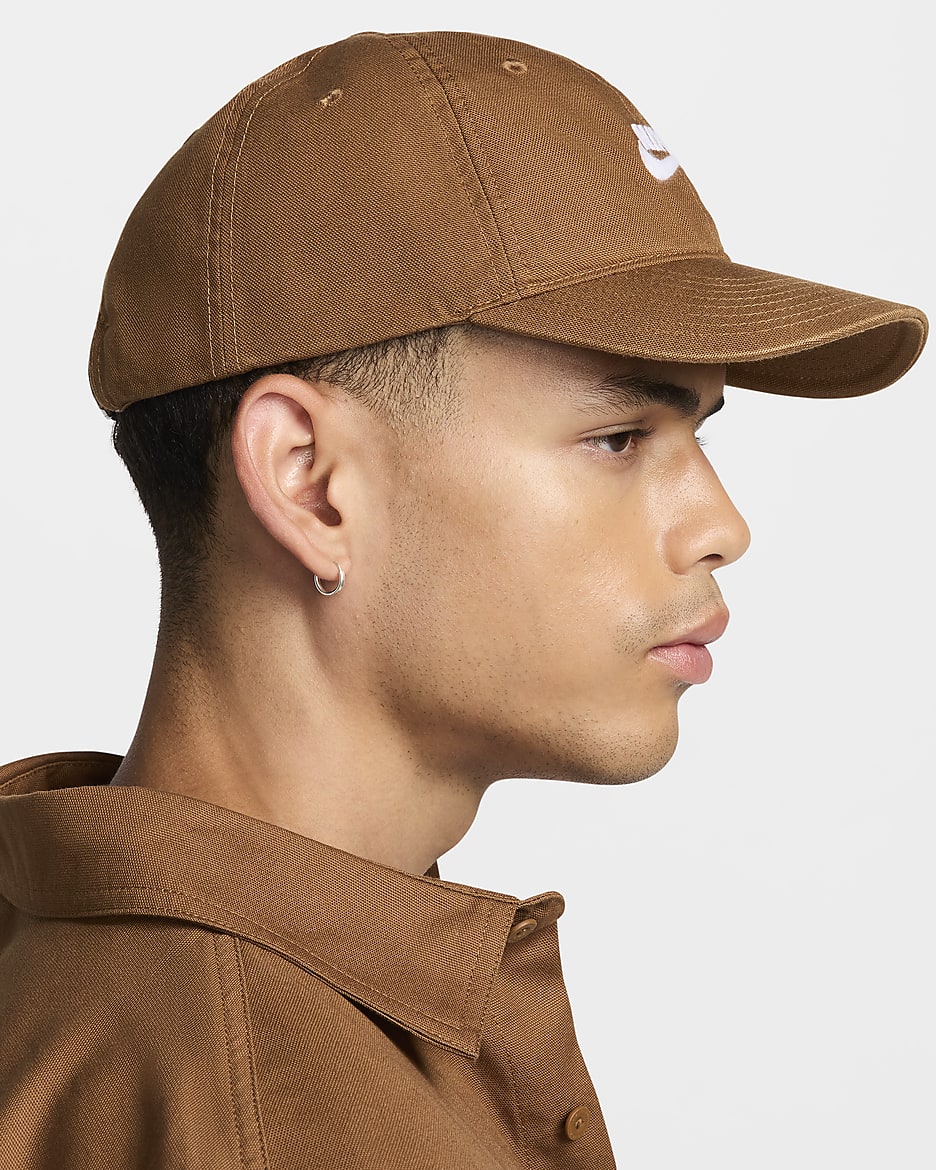 Nike SB Club Unstructured Skate Cap - Light British Tan/White