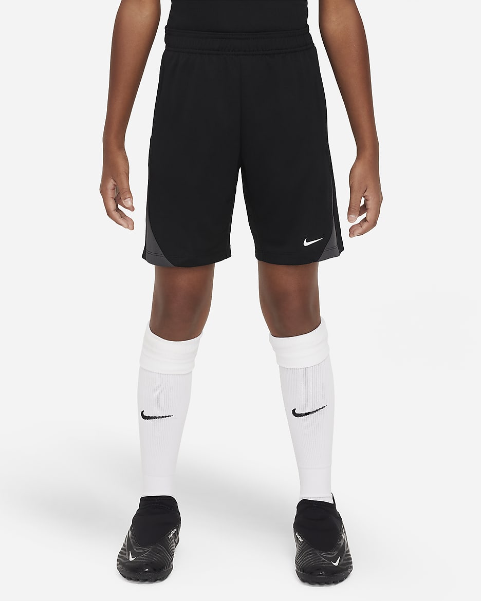 Nike Dri-FIT Strike Older Kids' Football Shorts - Black/Black/Anthracite/White