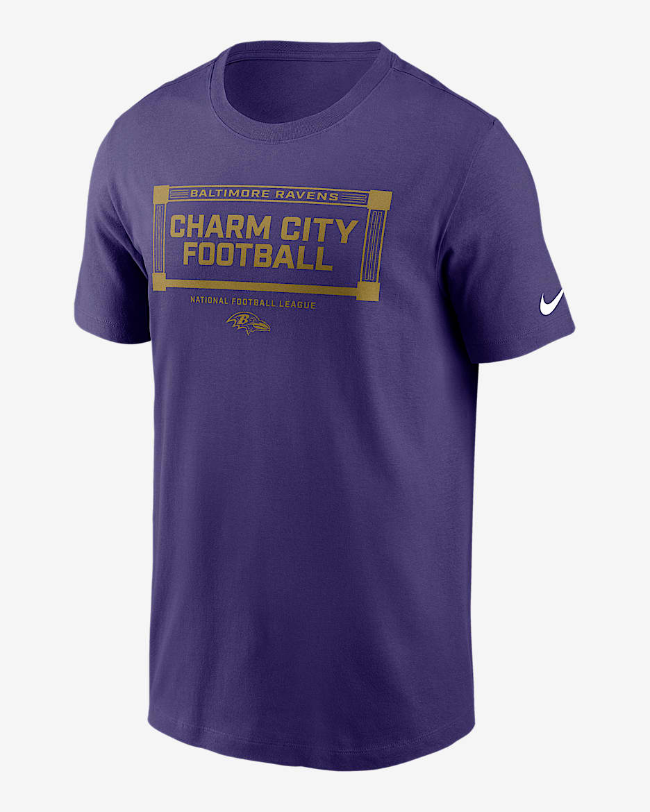 Playera Nike de la NFL para hombre Baltimore Ravens Local Essential - Morado