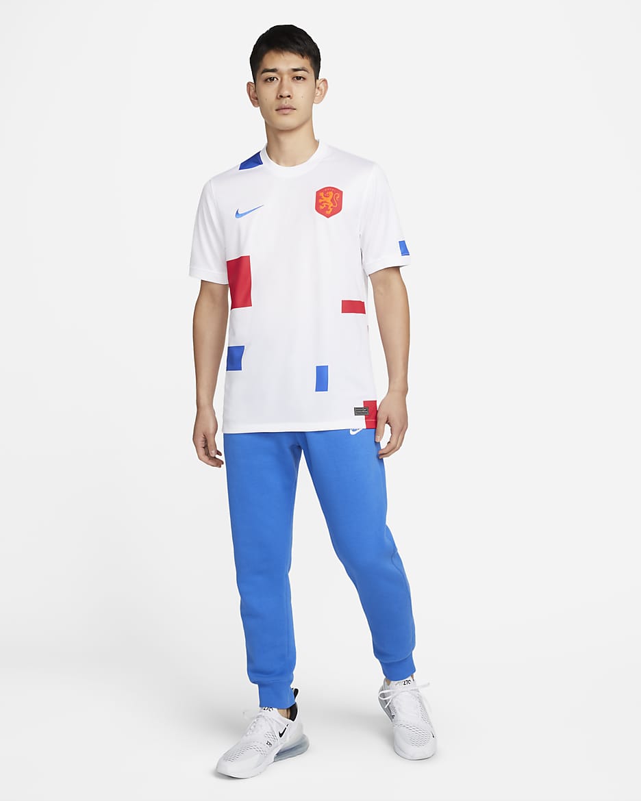 Netherlands 2022 Stadium Away Men's Nike Soccer Jersey - White/Soar