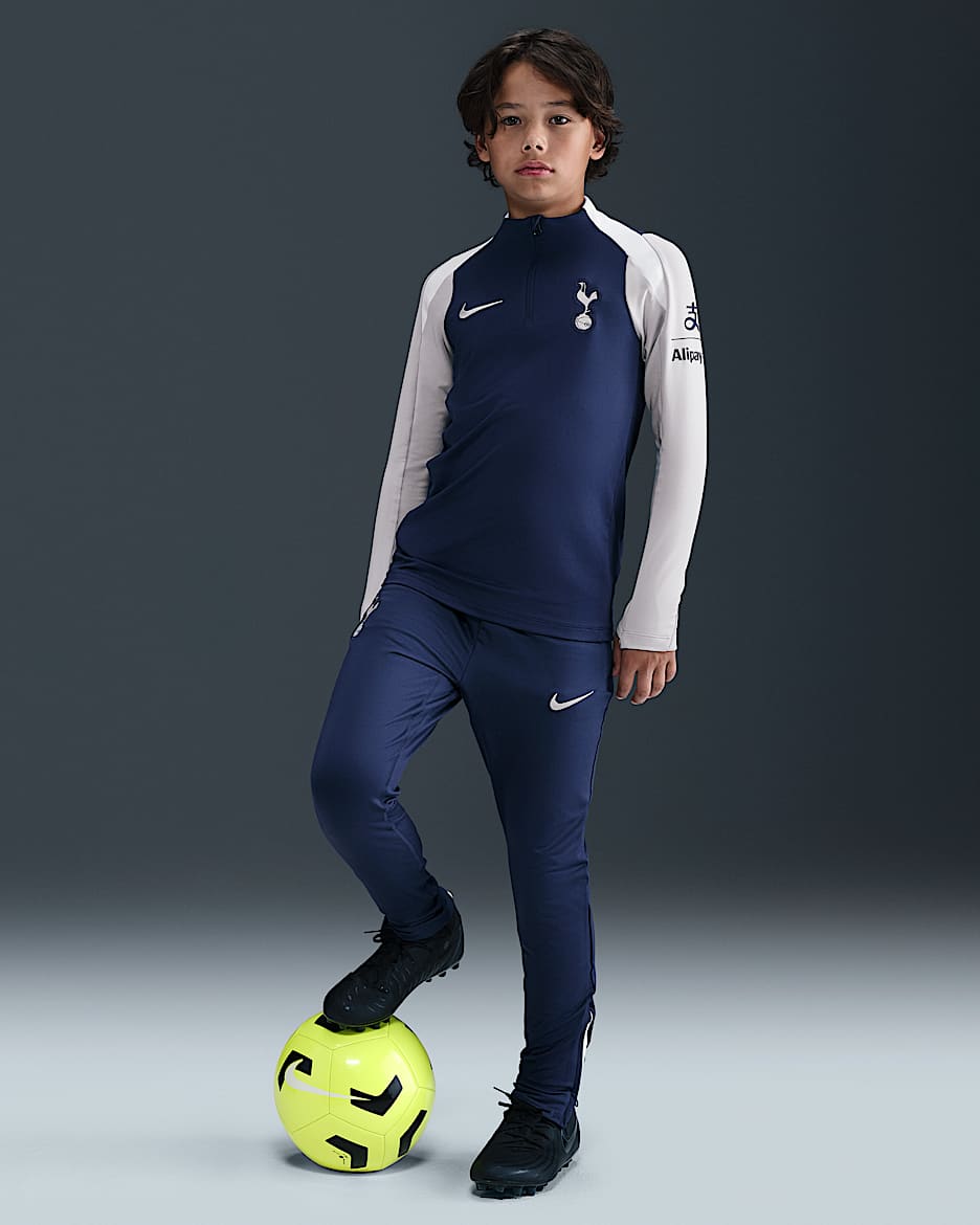 Pantalon de foot en maille Nike Dri-FIT Tottenham Hotspur Strike pour ado - Binary Blue/Blanc/Light Iron Ore